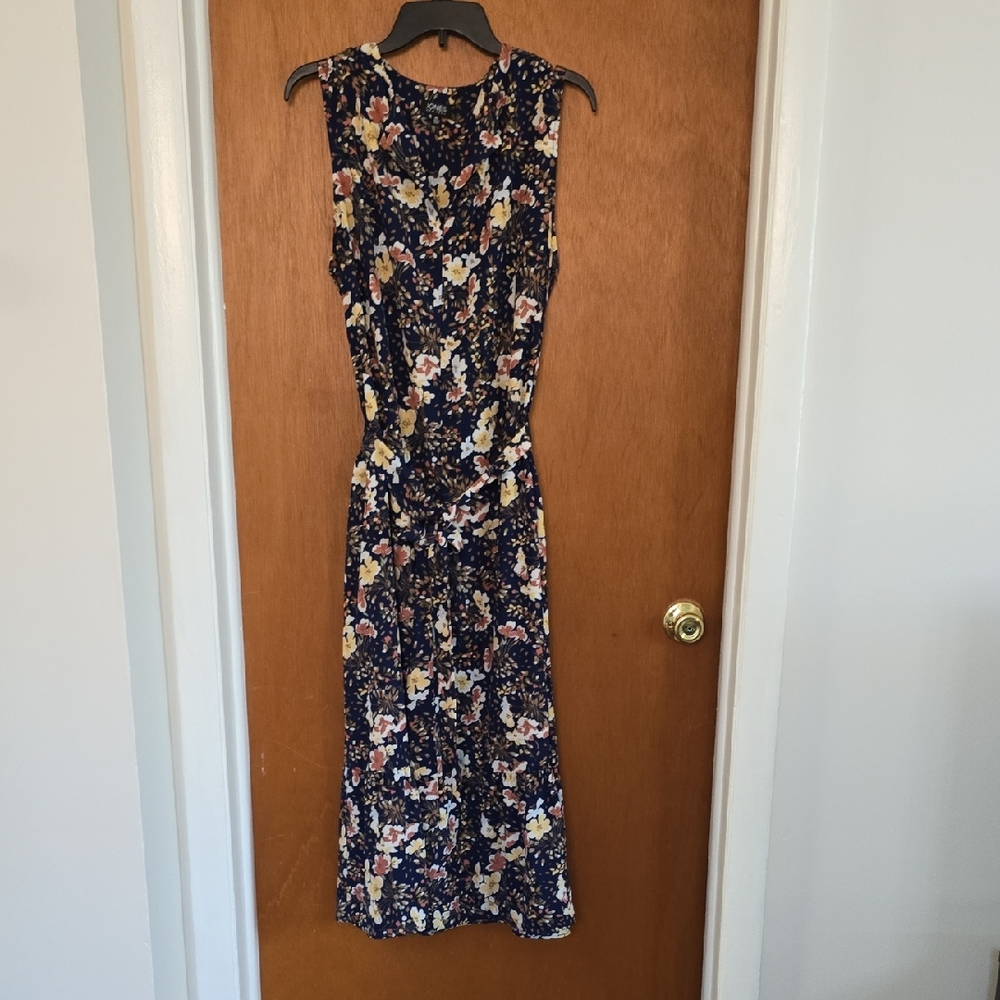 Jones New York Blue and White  Long Dress